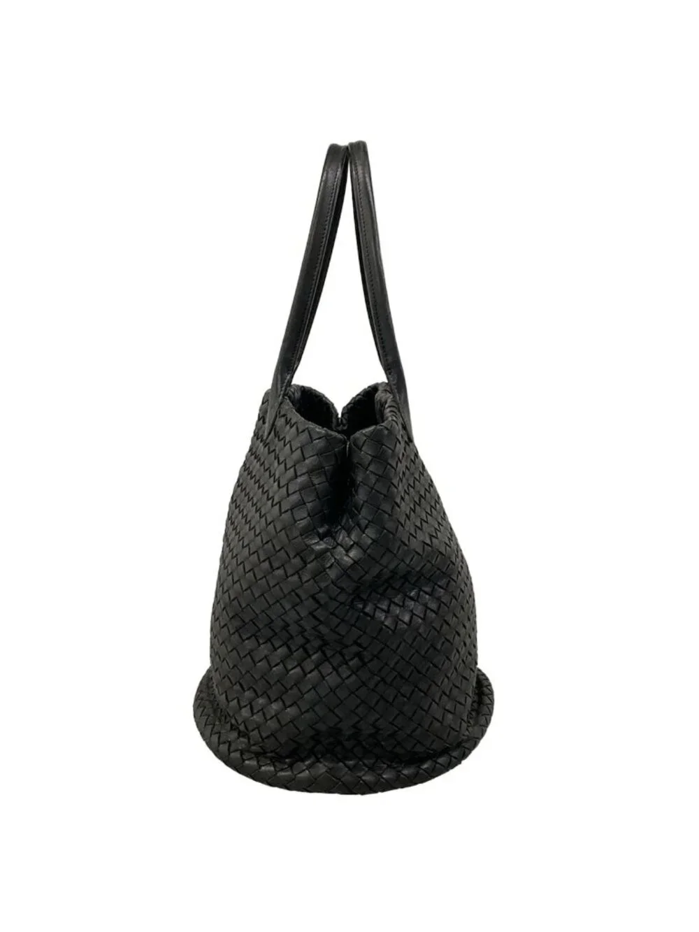 Bottega Veneta Tote Intrecciato Black Leather